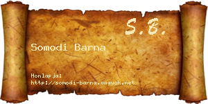 Somodi Barna névjegykártya